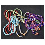 Handmade vintage Beaded Necklace. Mixed