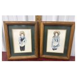 Teri  prints ï¿½Boy and Girlï¿½ pencil numbered