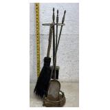 Fireplace Tools w/ brass base