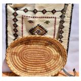 Native American Basket, Belt & Pillow Cover
