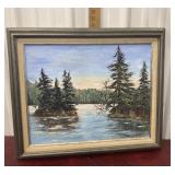 Francis Long Ratcliffe Painting on canvas lake