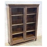 Victorian 2 Door Bookcase- needs glass - 42/13/54