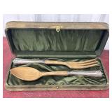 Sterling silver handles serving utensils with