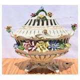 Vintage Capodimonte Lidded Centerpiece