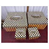 4 McKenzie Childs gift boxes *empty