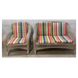 2 Piece Vinyl Wicker indoor/outdoor Patio Set