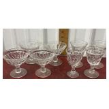 4 Fostoria Colony swirl coupe sherbet and 4