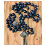 Antique 48'  Made in France Wall Rosary