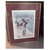 A.B. Frost Golf framed/Matted picture 20 1/2ï¿½x