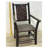 Early Adirondack Armchair- dark brown