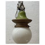 Humphrey Electrified Gas Lamp w/ green porcelain