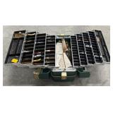 Fishing tackle box and contents