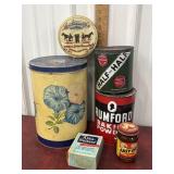 Vintage tin advertising