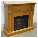Twin Star Electric Fireplace Mantle Oak - works