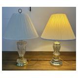2 Pretty Glass lamps - Work