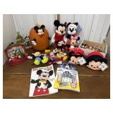 Mickey & Minnie Mouse figures, plush, some