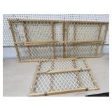 (3) Baby/Pet Wood Gates, all open to approx. 42"