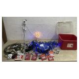 Christmas Lights, Tree Topper, Extension Cords,