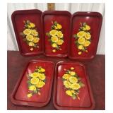 5 Tin Trays