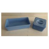 Jeannette Glass Delphite Blue Refrigerator Dishes