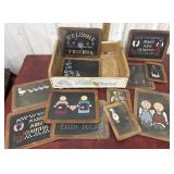 Grapes crate with slate boards
