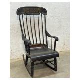 Stenciled Boston Rocker - as is