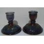 Imperial Glass Grape & Leaf Amethyst Carnival