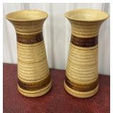 2 Pottery craft vases