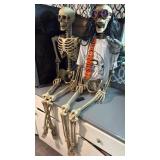 2 5ft Skeletons One The Eyes Light Up - Bldg2