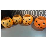 Vintage plastic blow mold, jack  o lantern