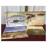 4 Watercolors - Landscapes