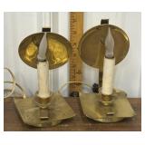 Heavy brass Candle lights *untested