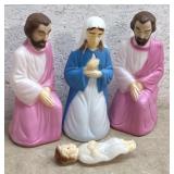 4 Piece Blow Mold Nativity