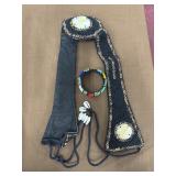 Beaded belt and bracelet