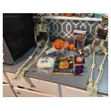 3 Feet Tall Skeletons, Conner Spiderweb Lights &