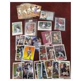 Baseball card group - some in sleeves and