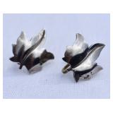 Vintage Sterling Silver Screw Back Earrings