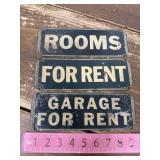 Metal signs *some paint chipped