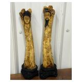 Carved bone? Asian figures