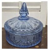 Blue candy dish