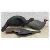 3 Turkey Decoys- proceeds go to the food pantry