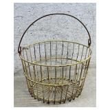 Wire Egg Basket (yellow)