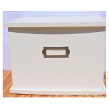 White Wooden Small Storage Box