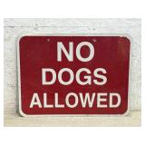 No Dogs Allowed Sign 24/18 (aluminum)