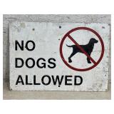 No Dogs Allowed Sign 20/14 (steel)
