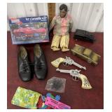 Model corvette, bank, tap shoes etc