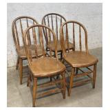 4 Spindle Back Chairs