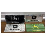 John Deere Metal License Plates (4) wrapped in