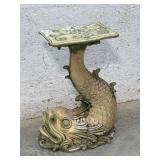 Asian Koi Fish Pedestal Table 25"