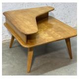 MCM Heywood Wakefield 2 Tier End Table 30/30/22
